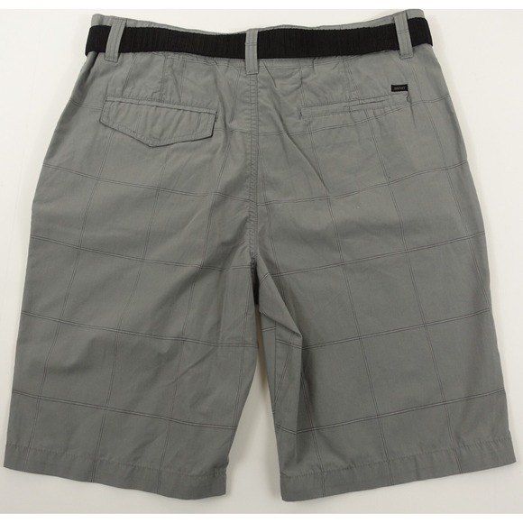 Amplify Vesper Shorts Men 36 Pockets Belted Cotton Polyester Gray Flat Front - Picture 5 of 9